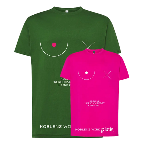 Herzkissen Koblenz wird Pink Shirt
