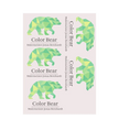 Color Bear Sticker  5x4,28cm (Din A4 Blatt )