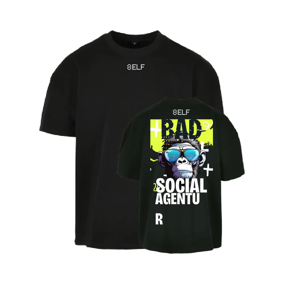 8elf Ultra Heavy Cotton Box Tee Bad Social Affe