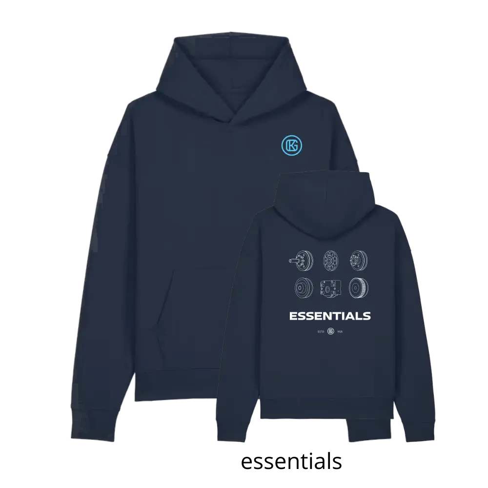 Karl Georg GmbH Hoodie - French Navy (Front + Back)