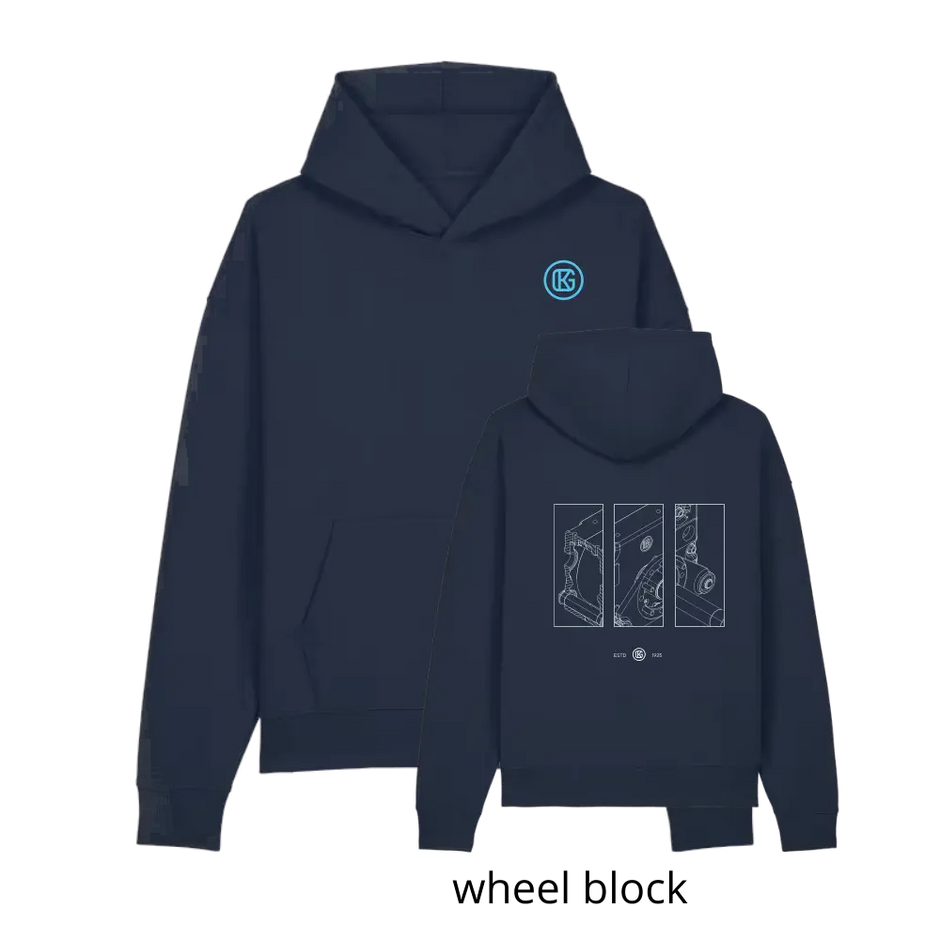 Karl Georg GmbH Hoodie - French Navy (Front + Back)