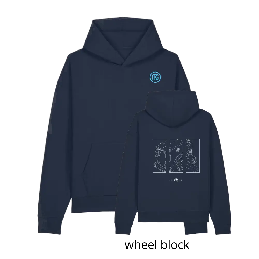 Karl Georg GmbH Hoodie - French Navy (Front + Back)
