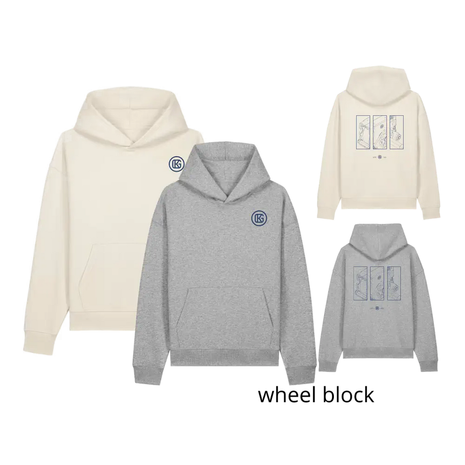 Karl Georg GmbH Hoodie - Natural or Grey (Front + Back)